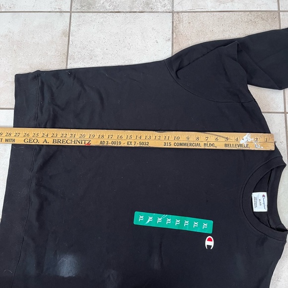 Champion mens crew neck sweatshirt black XL - Picture 5 of 6